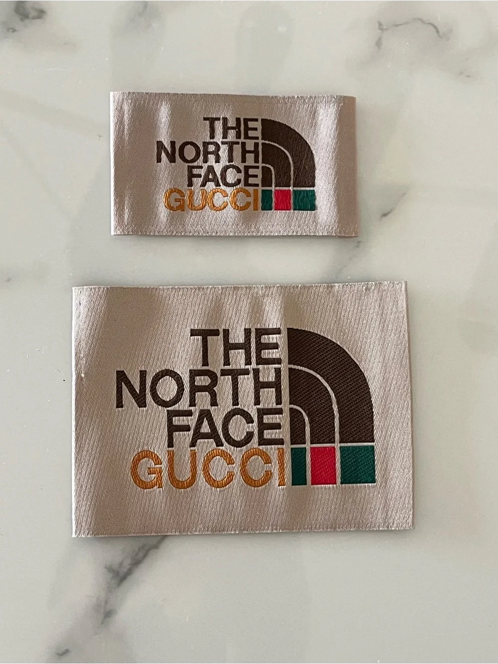 Gucci x North Face Logo Fabric Labels